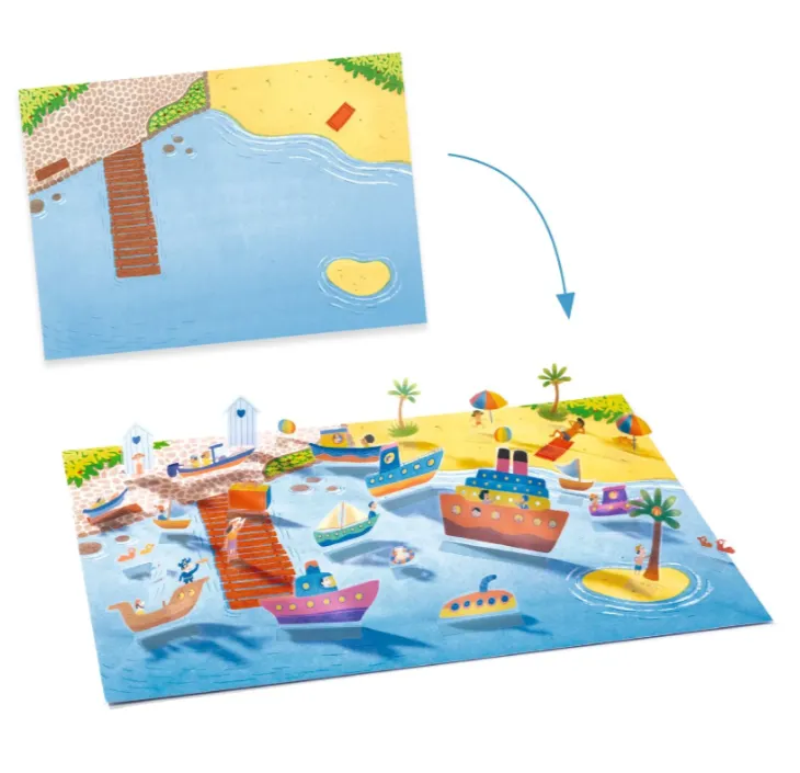Stickers attacca e stacca 3D – Veicoli