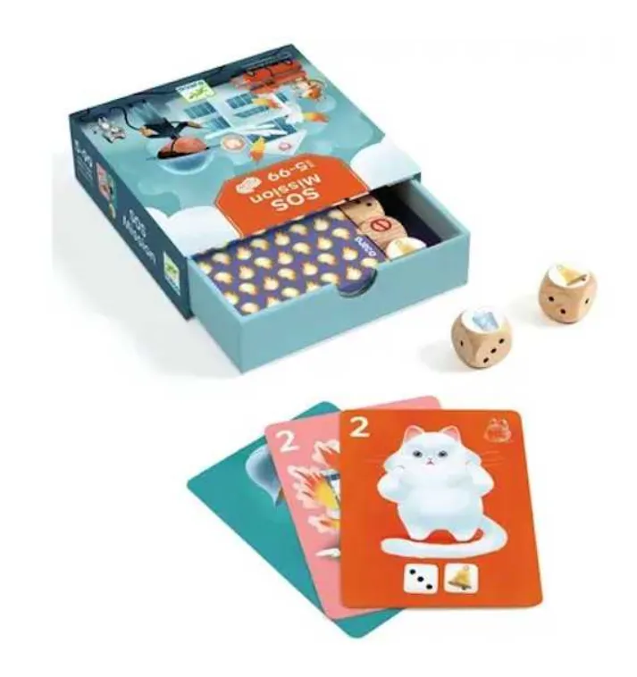SOS MISSION gioco da tavolo con carte e dadi