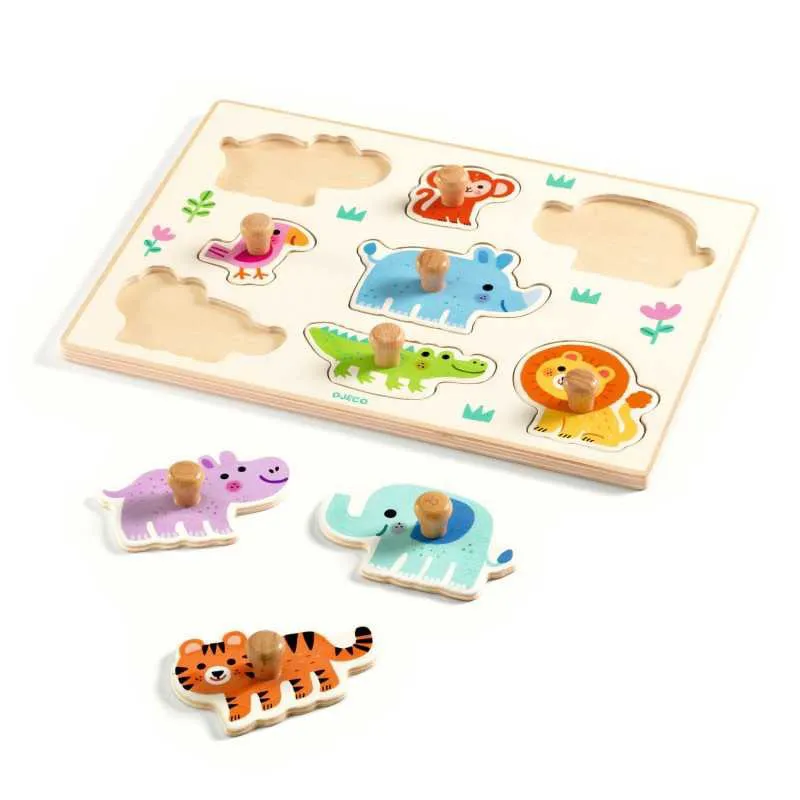 PUZZLE in legno ad incastro HIPPO'N'CO