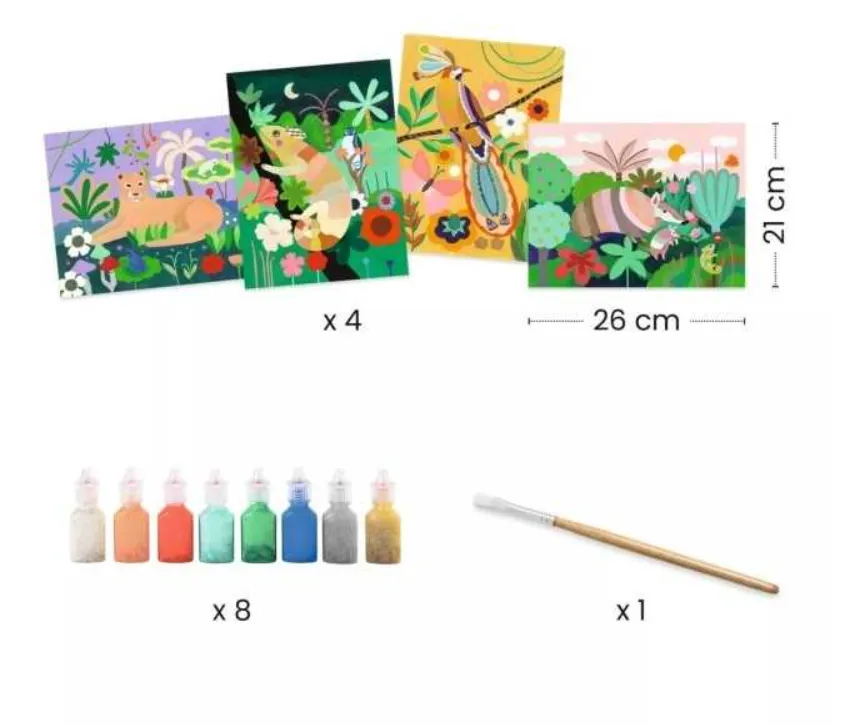 Kit artistico Foresta tropicale pittura 3D