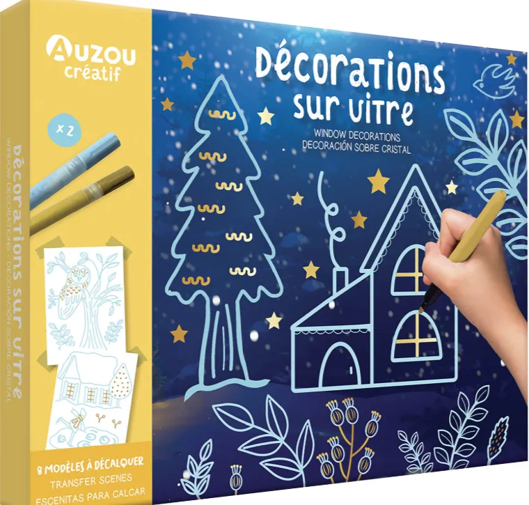 Decorazioni natalizie per vetro