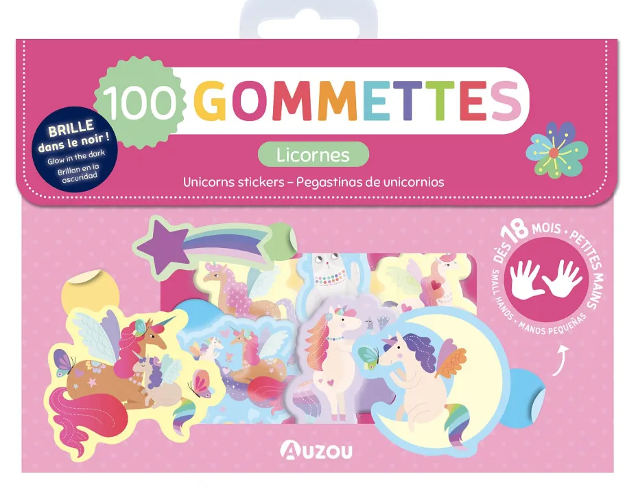 Baby adesivi - Unicorni fosforescenti