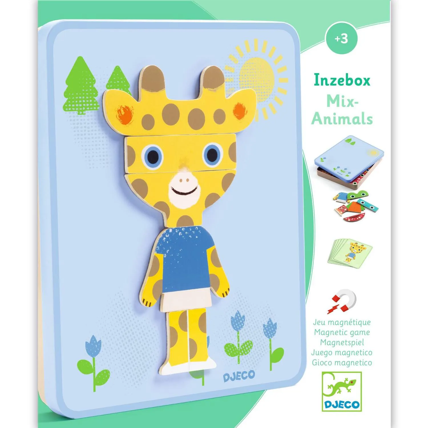 Gioco magnetico Inzebox - Mix Animals - Animali