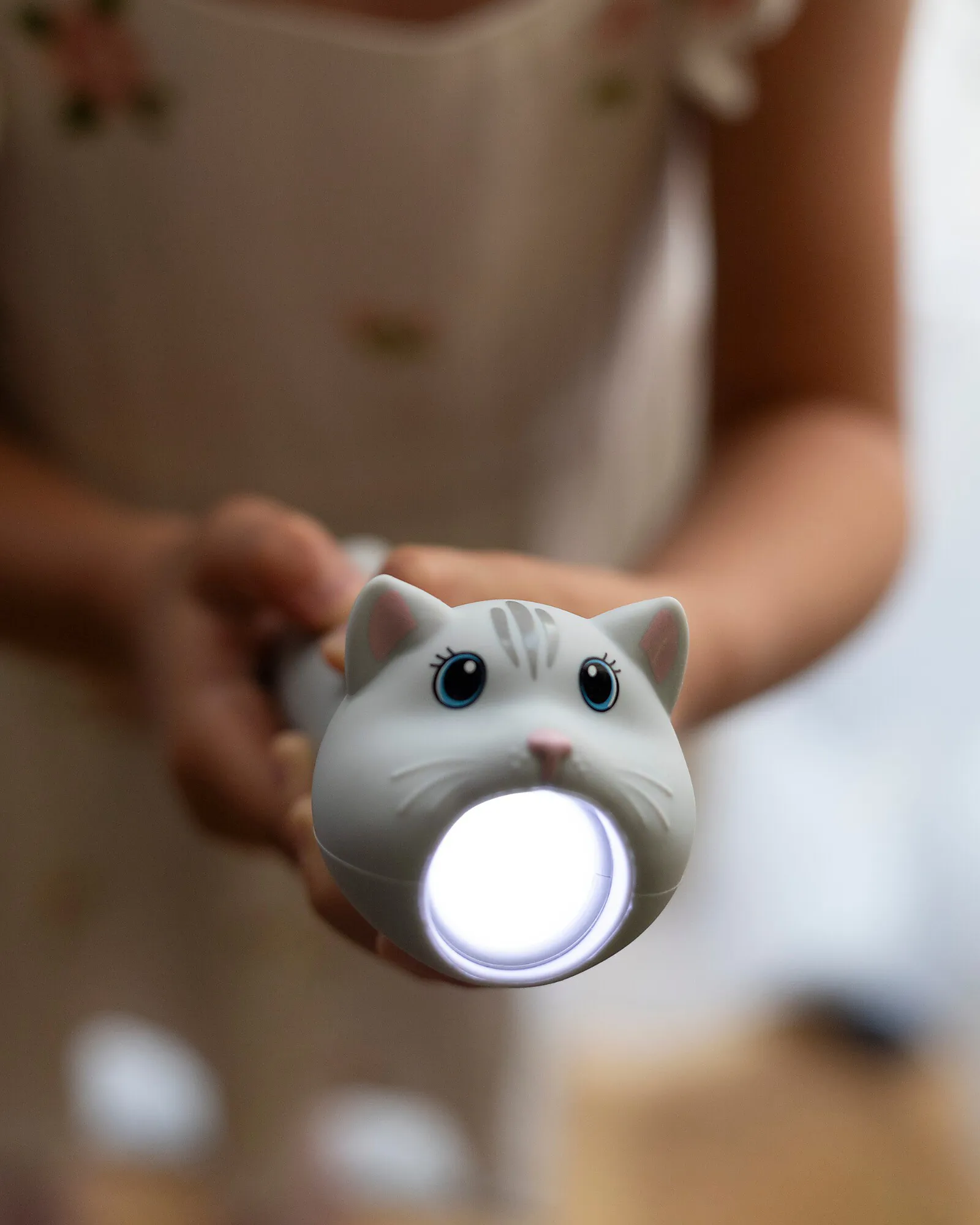 Torcia in Morbido Silicone - Gatto - Luminosità Regolabile