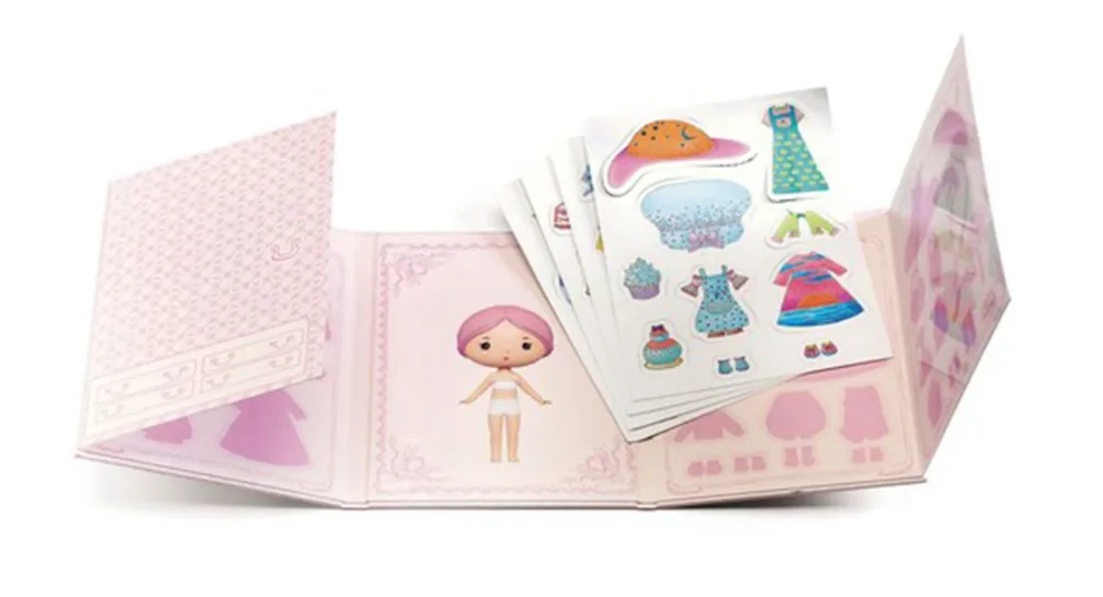 Adesivi/stickers riposizionabili Mi vesto Miss Lilypink - Tinyly