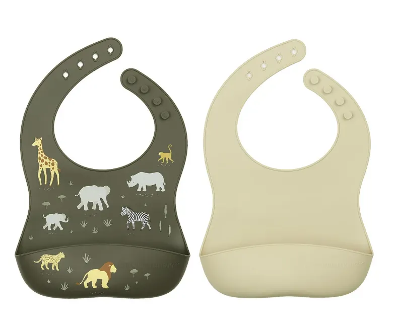 Set 2 bavaglie in silicone - Savana