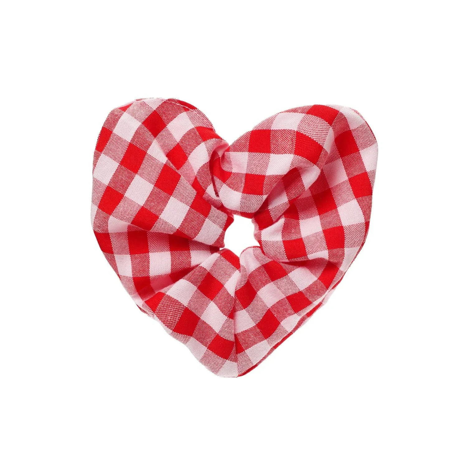 Scunchie elastico cuore a quadretti