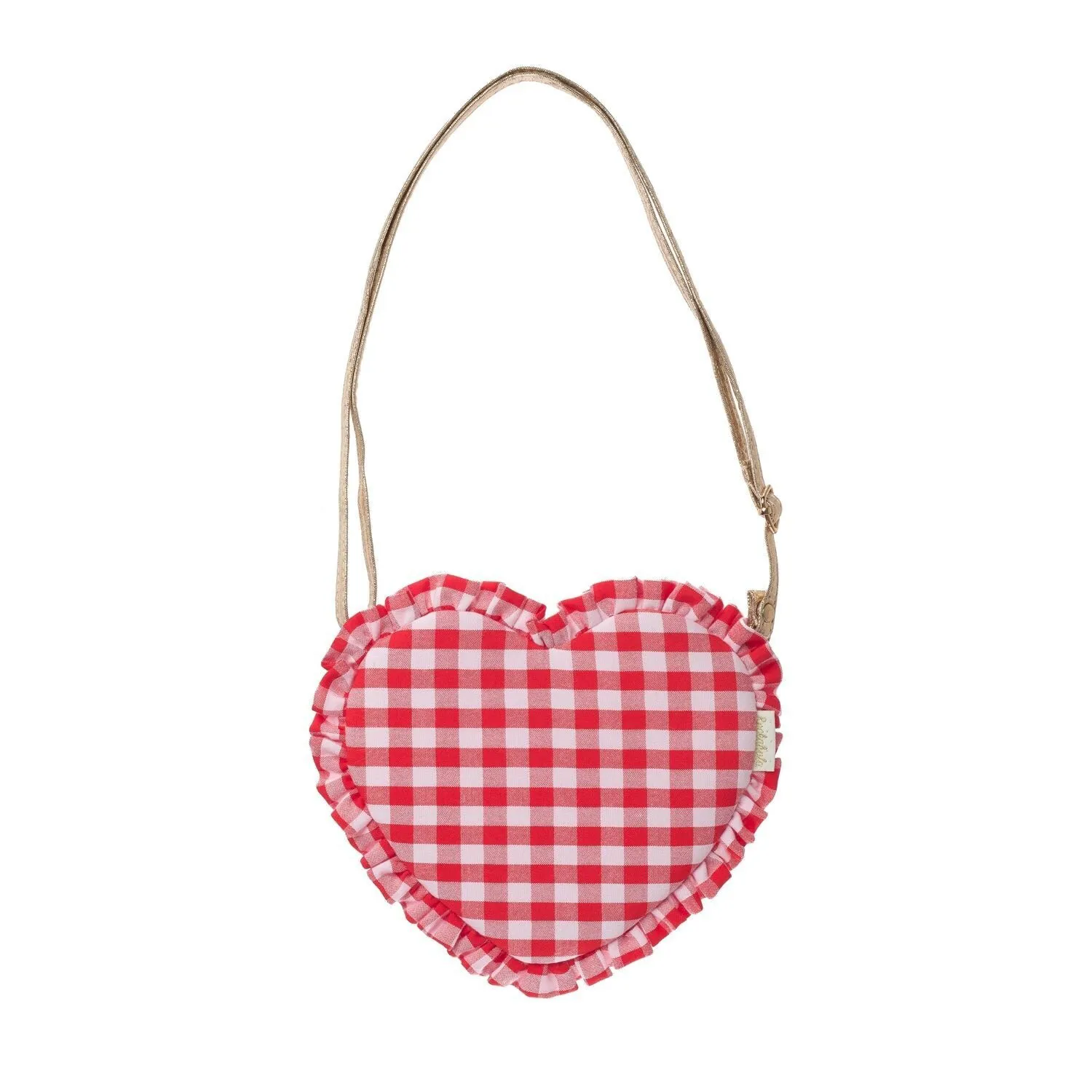 Borsa cuore a quadretti