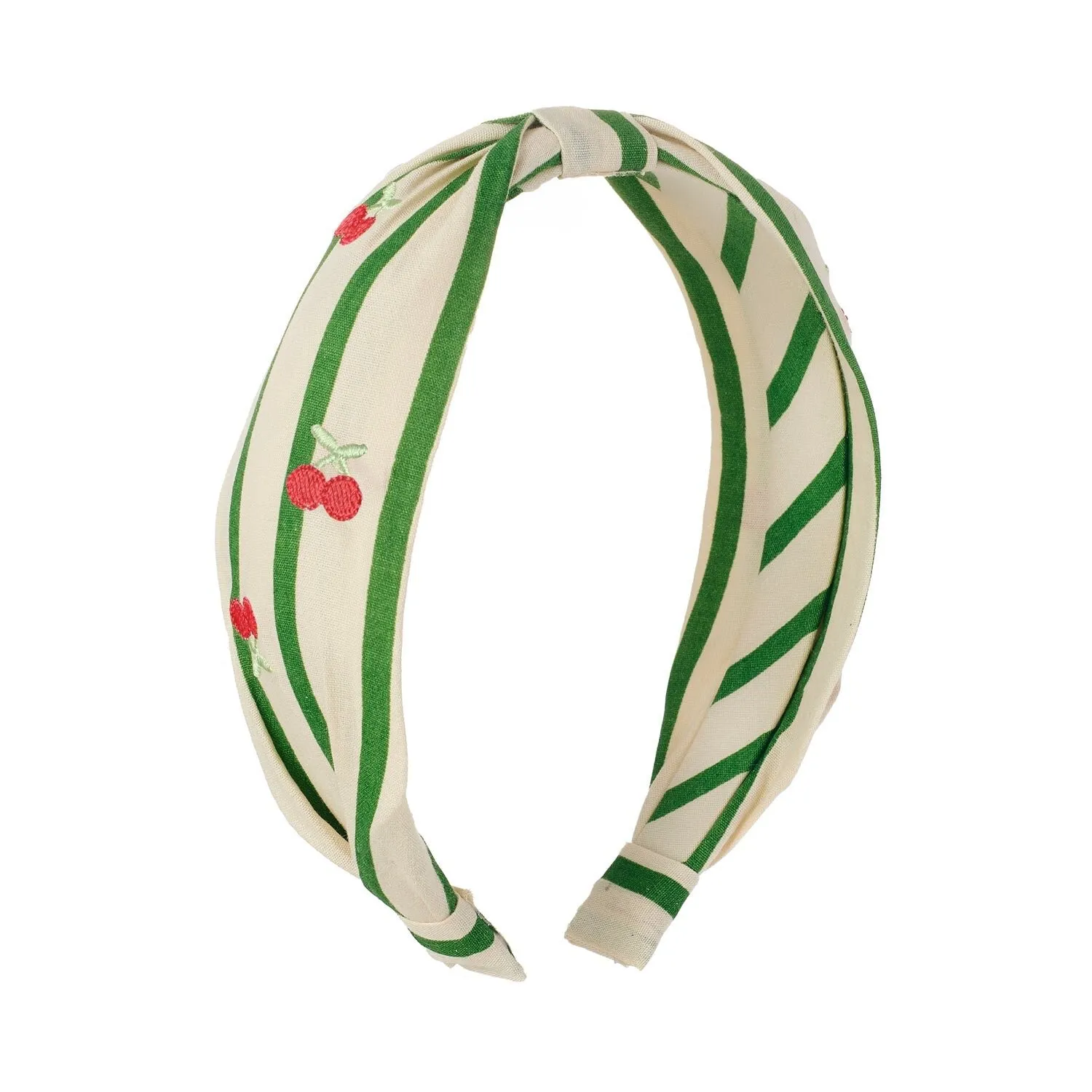 Cerchietto a righe Cherry Kiss, ciliegie