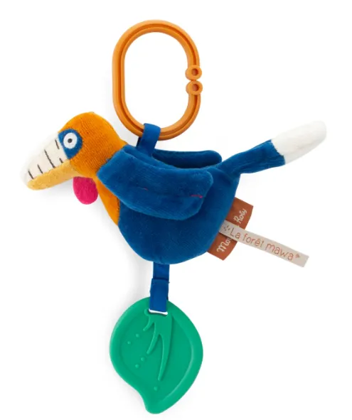 Calao peluche da appendere sonaglio e attività