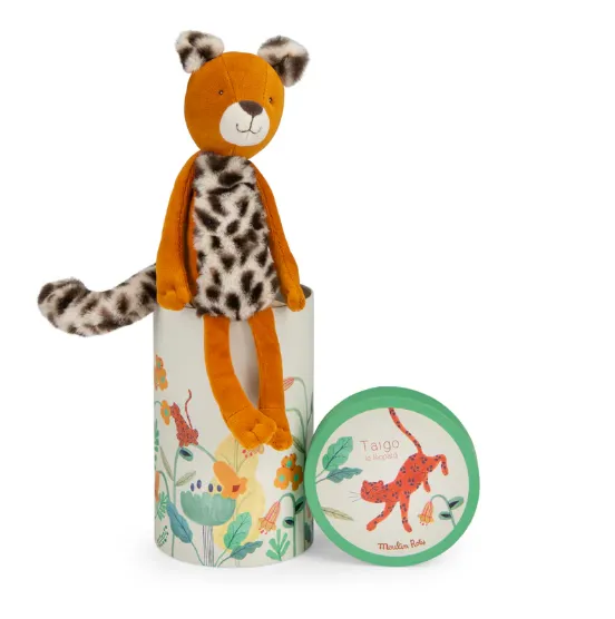 Pupazzo in scatola regalo, Leopardo Taïgo