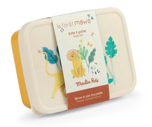 Porta merenda in acciaio inox, la foresta Mawa