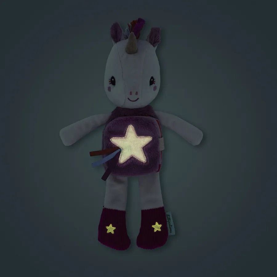 Libro peluche raccontabbraccio di Lena l'unicorno