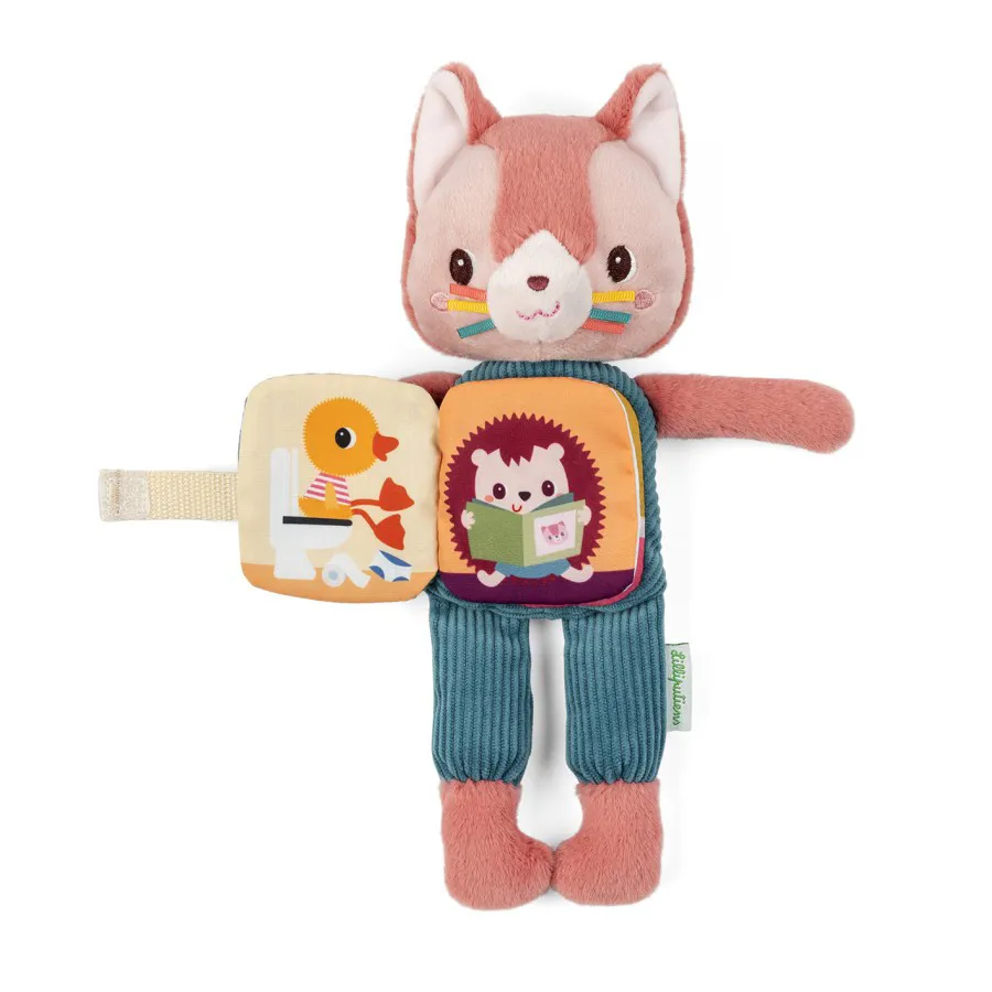 Libro peluche raccontabbraccio di Jeanne il gatto