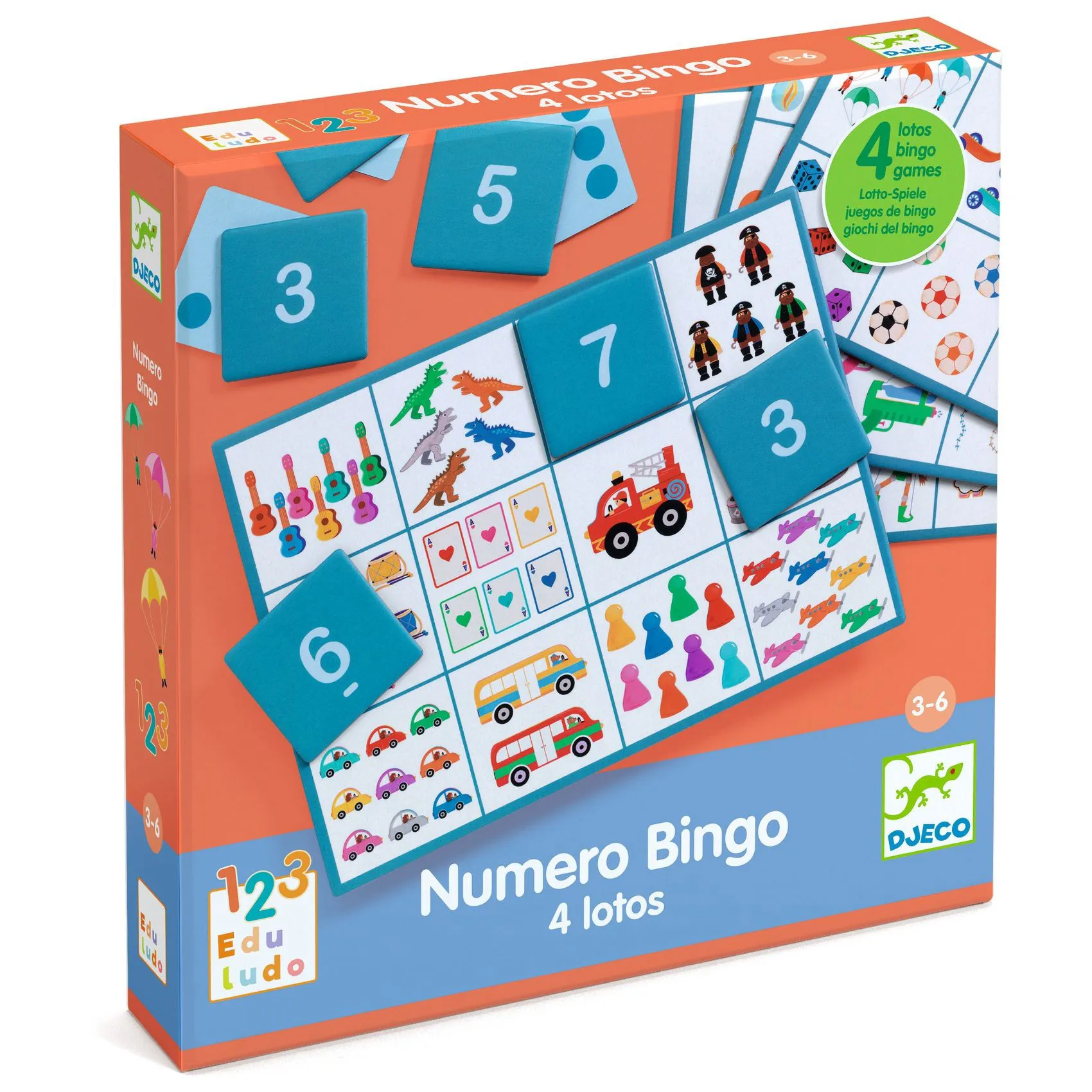 Gioco Numero del Bingo - 4 Lotterie