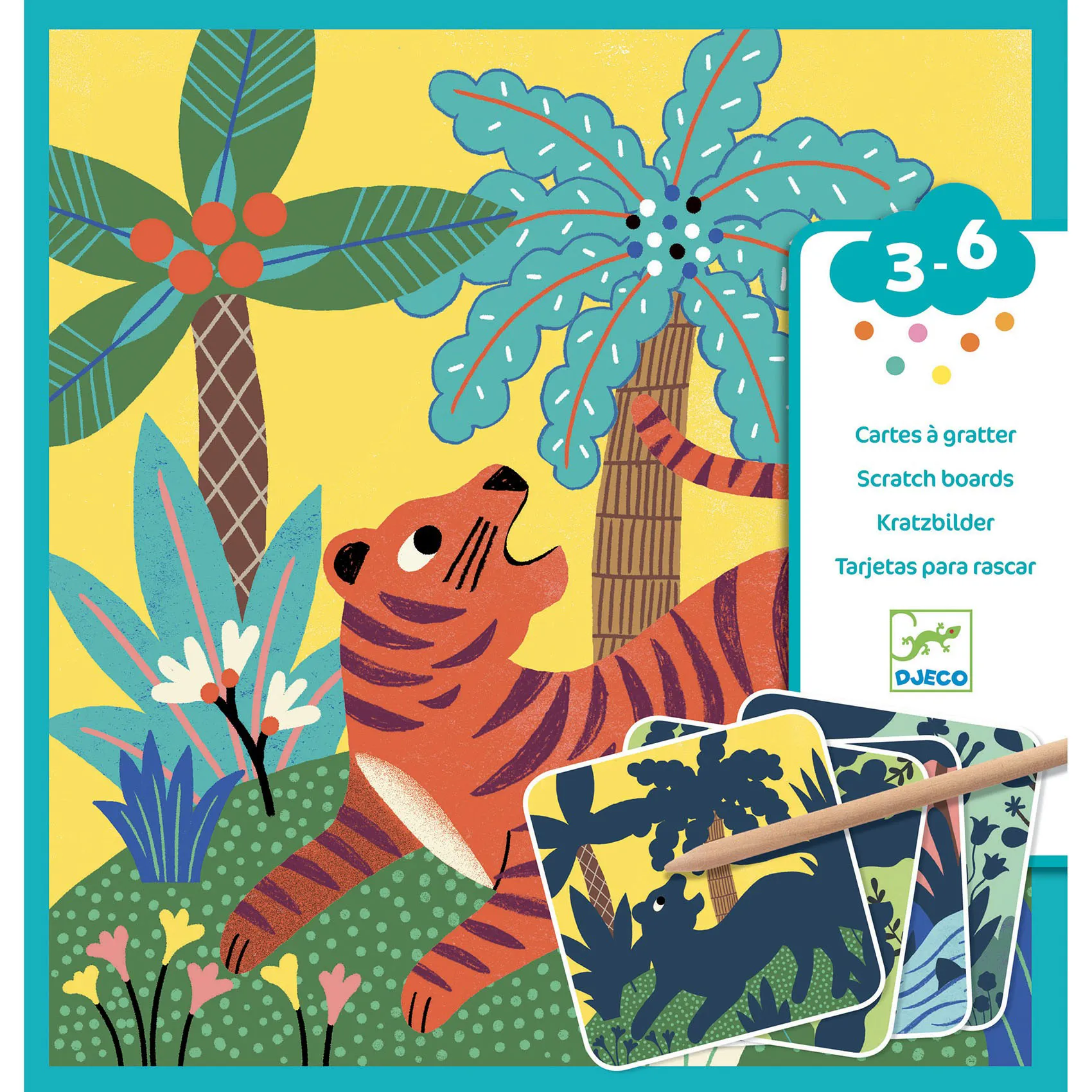 Carte da grattare - Grandi animali