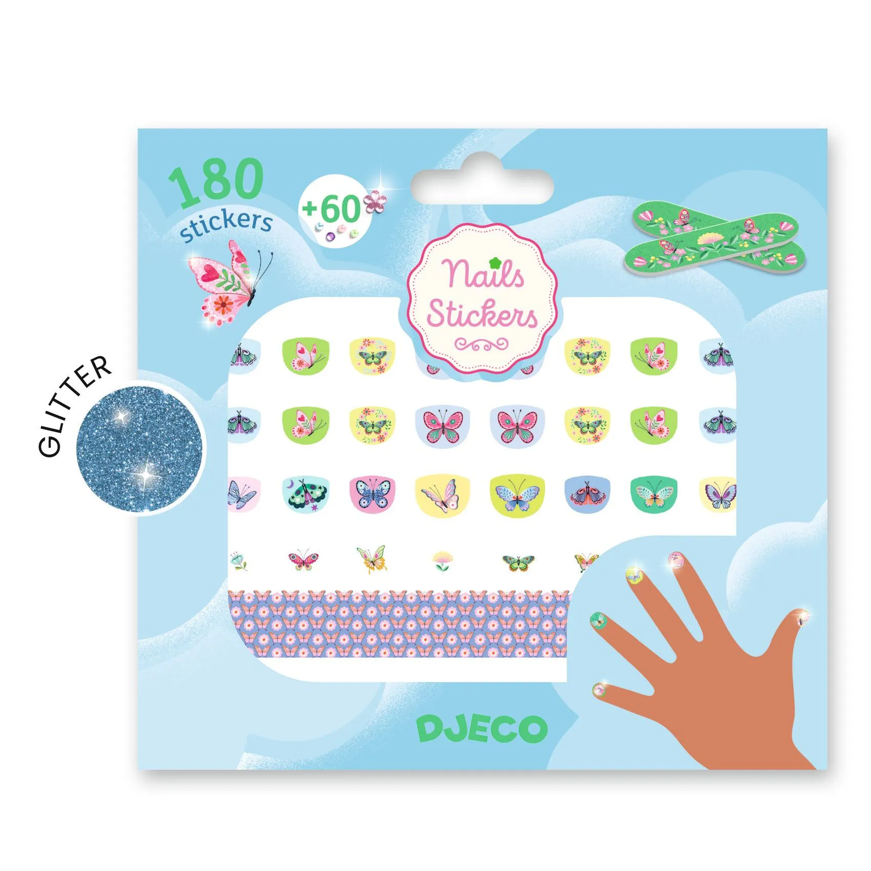 Stickers per unghie - Farfalle primaverili