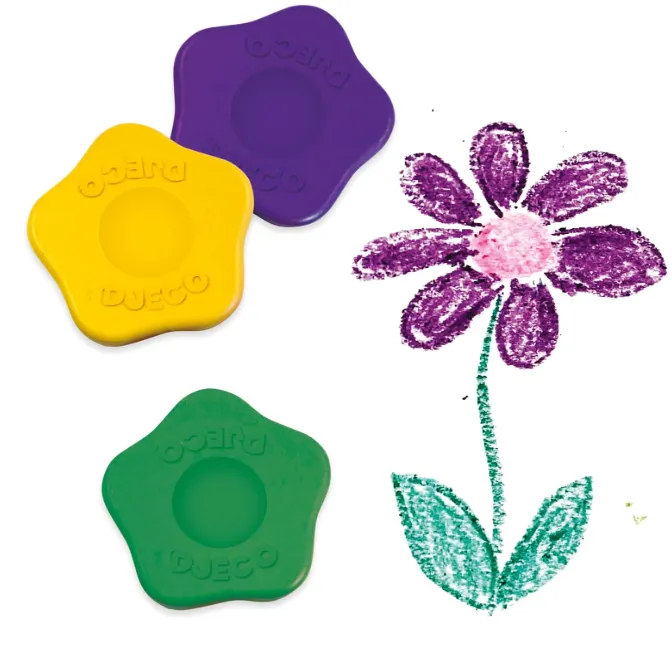 Pastelli a forma di fiore 18 mesi+