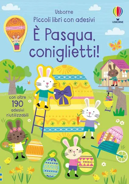 È Pasqua, coniglietti! Con adesivi