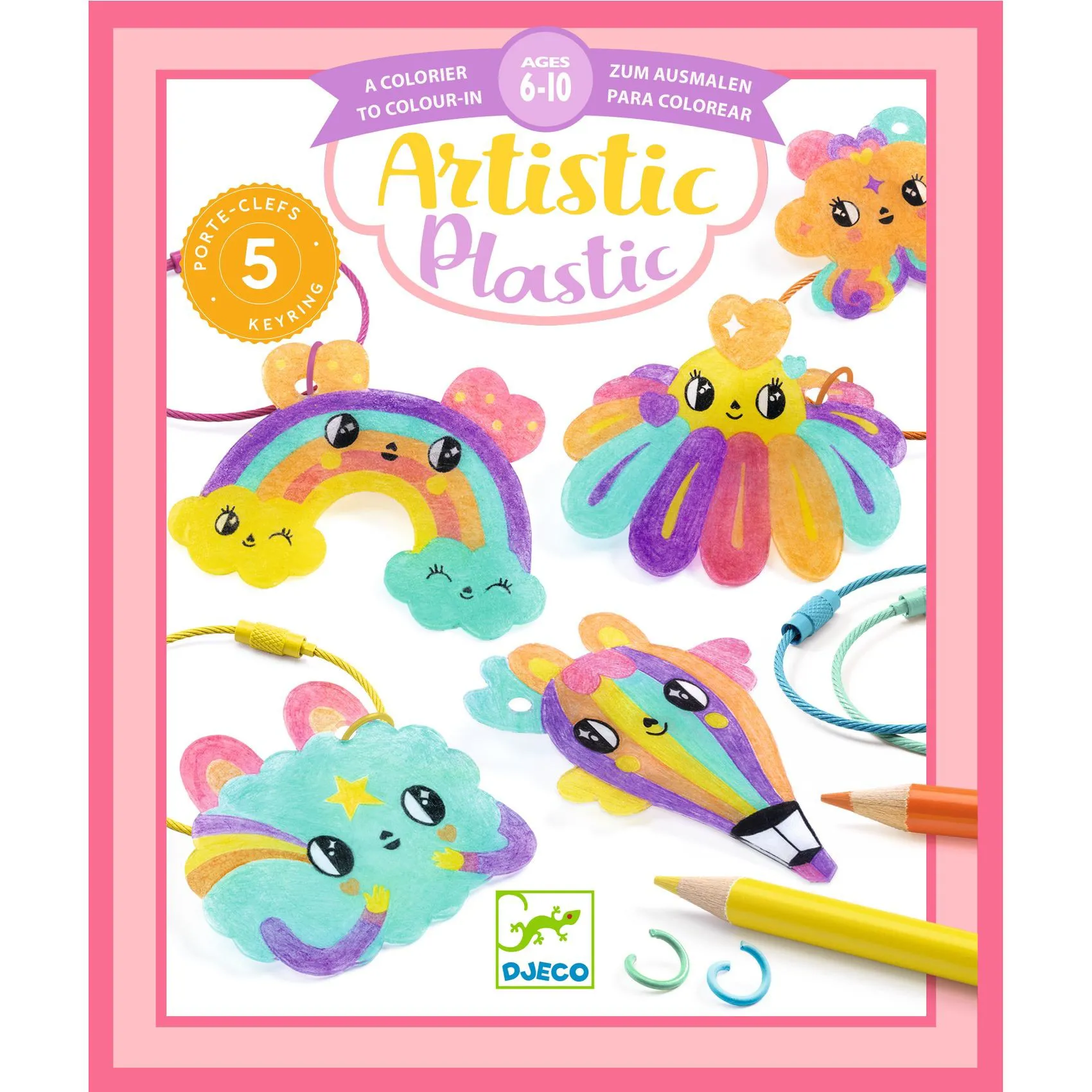 Set creativo portachiavi Kawaii