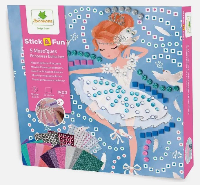 Set Creativo - 5 mosaici Principesse ballerine