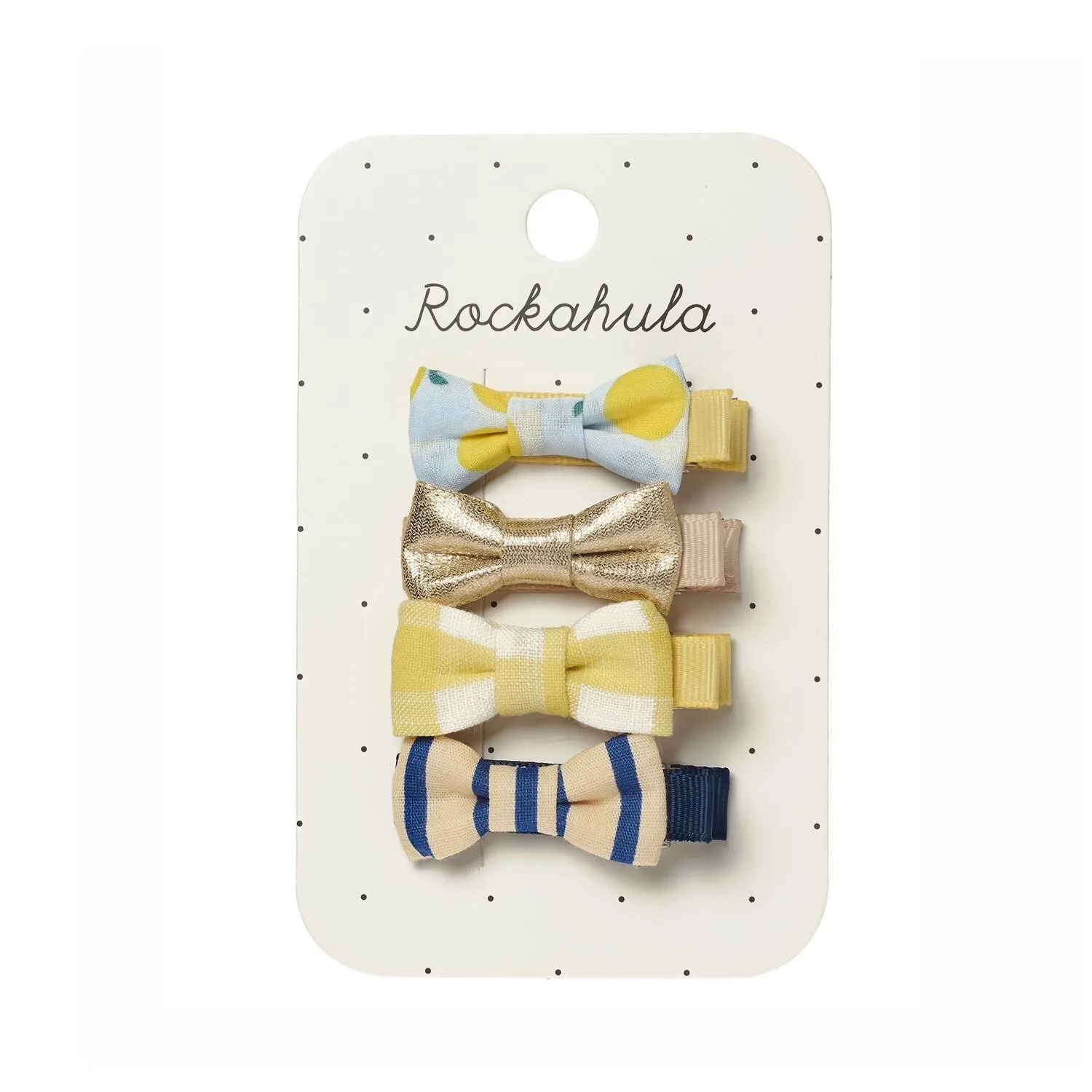 Set di mini fermagli a fiocco Limone