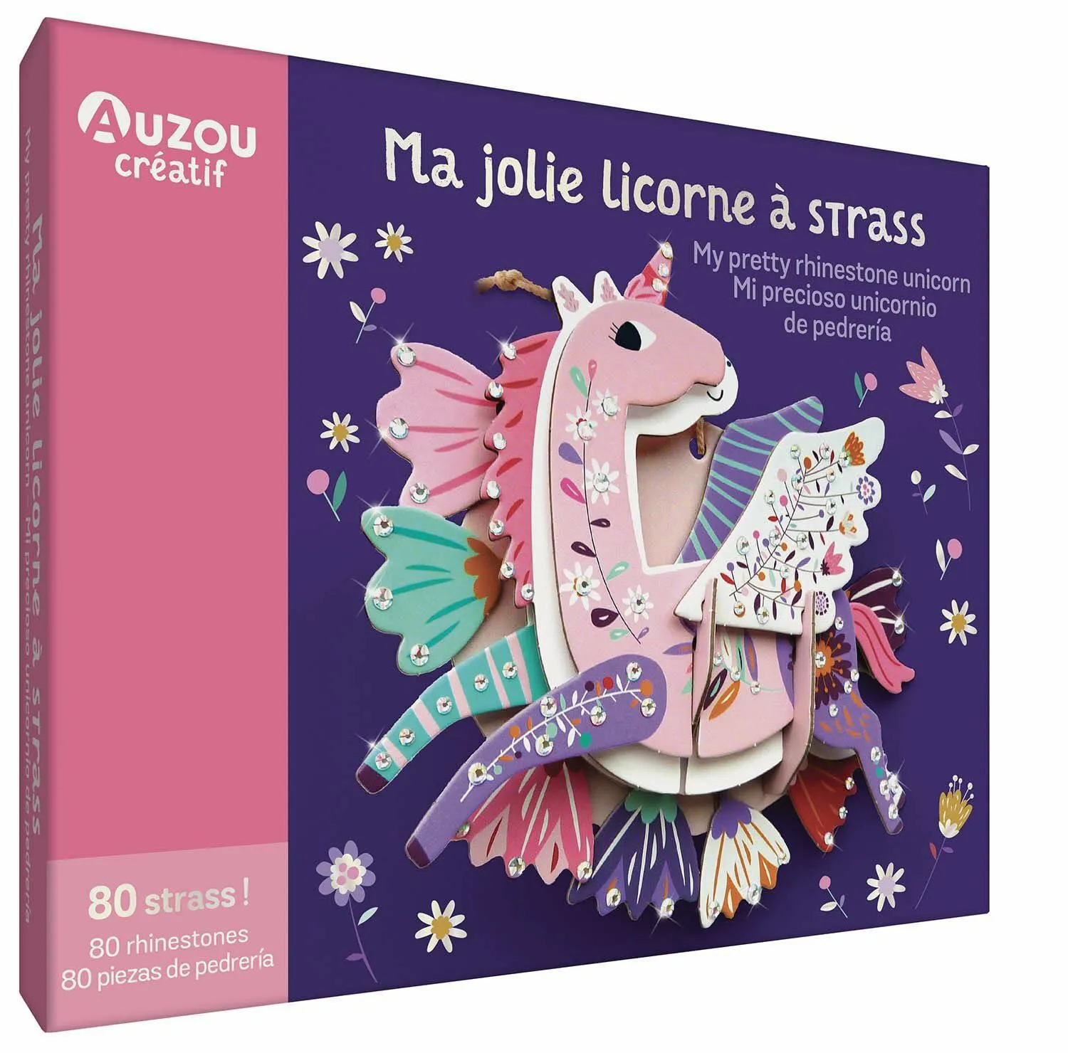 Kit Unicorno brillante con 80 strass