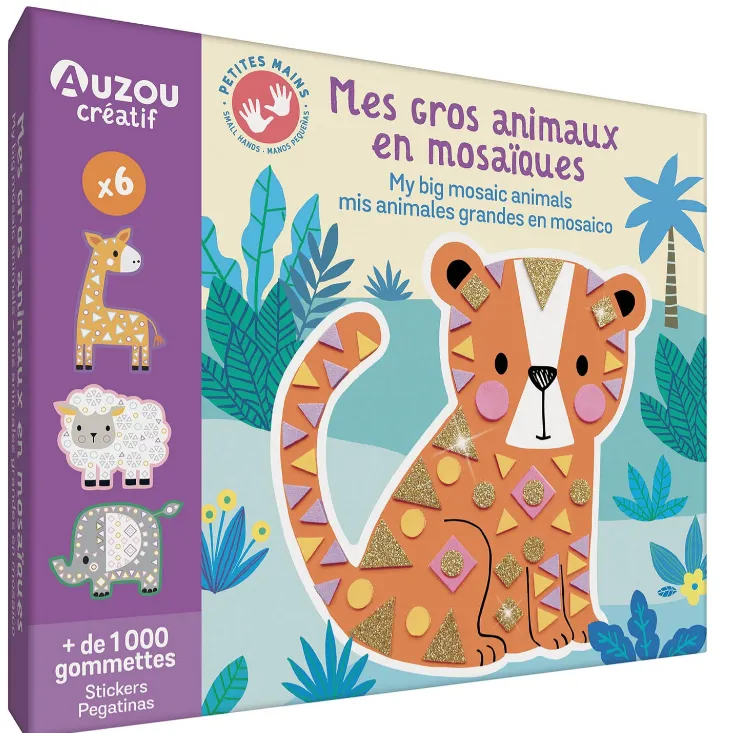Mosaico brillante animali