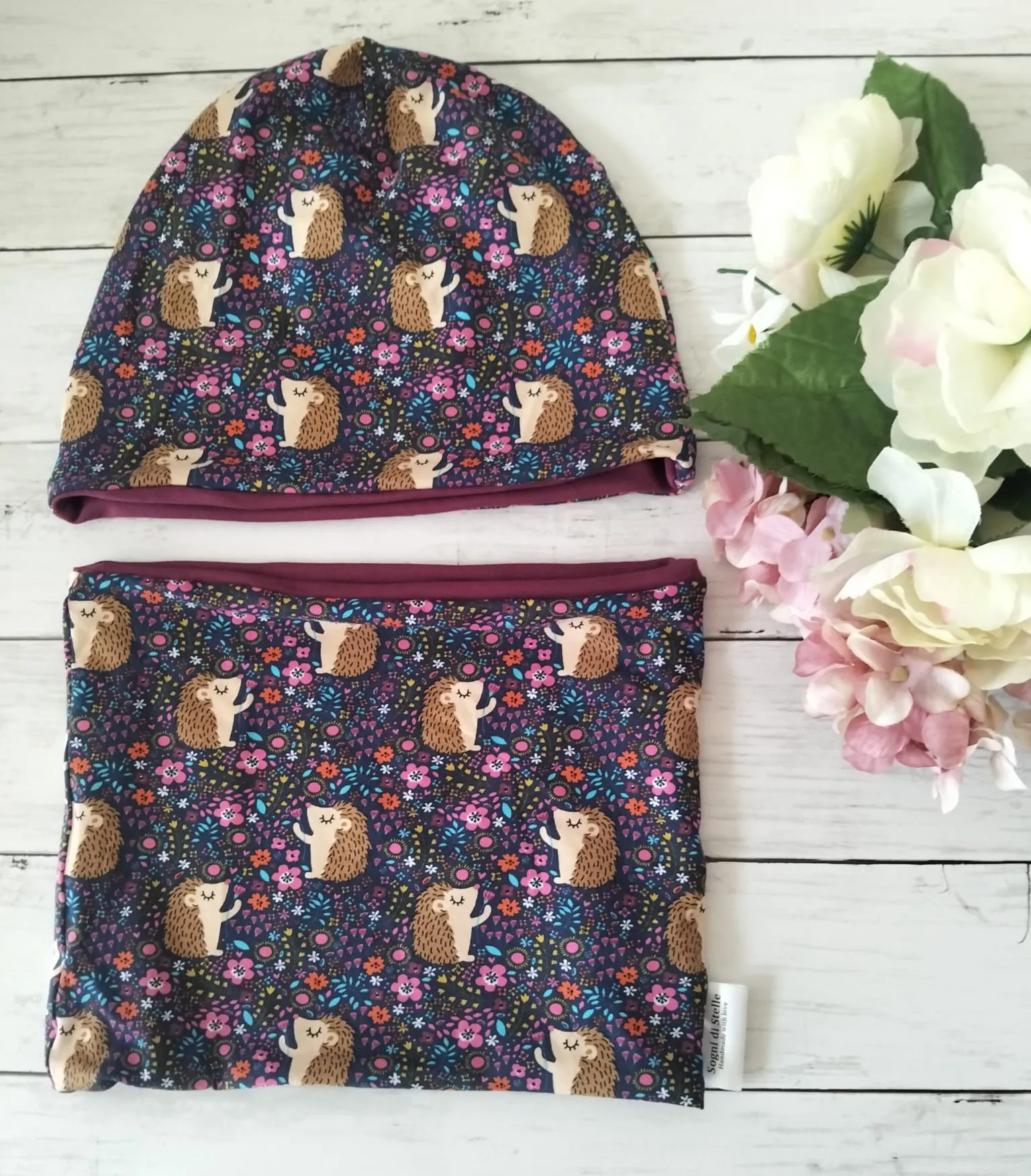 Set cappellino e scaldacollo versione RICCI