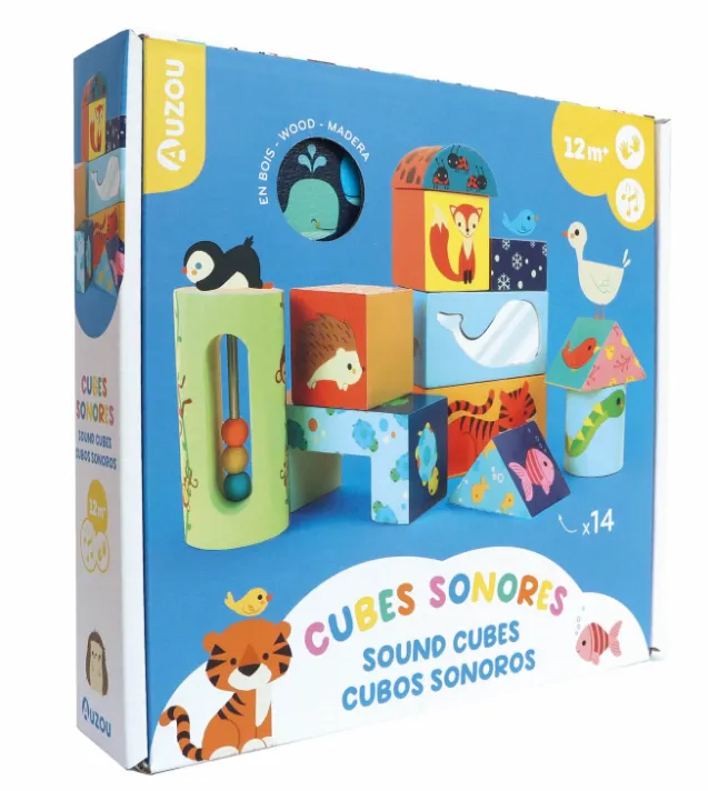Cubi sonori in legno