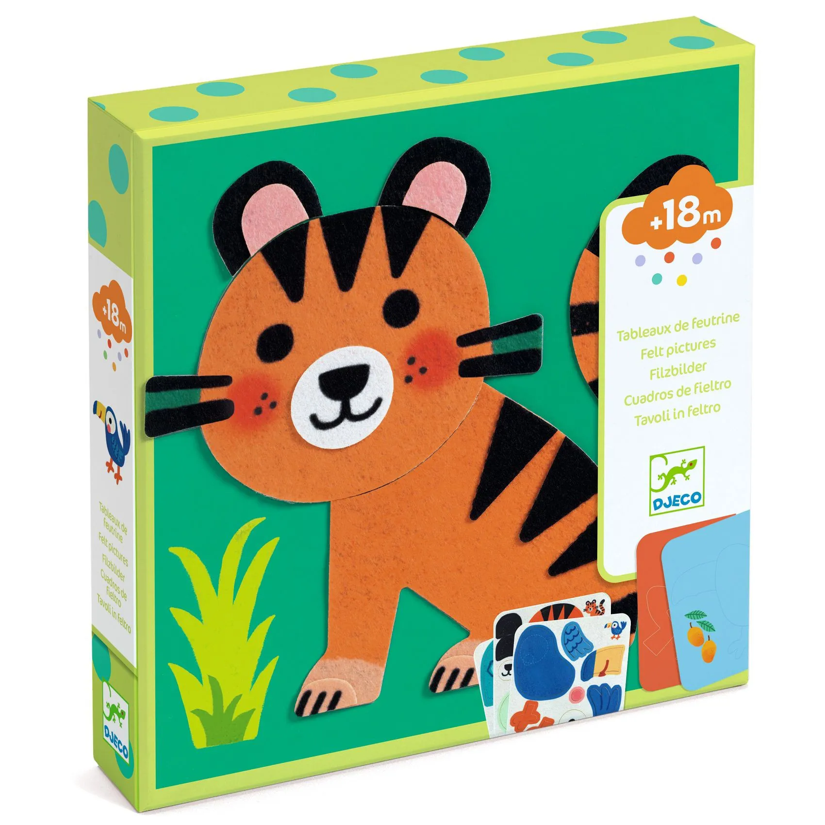 Gioco immagini in feltro - Animali morbidi