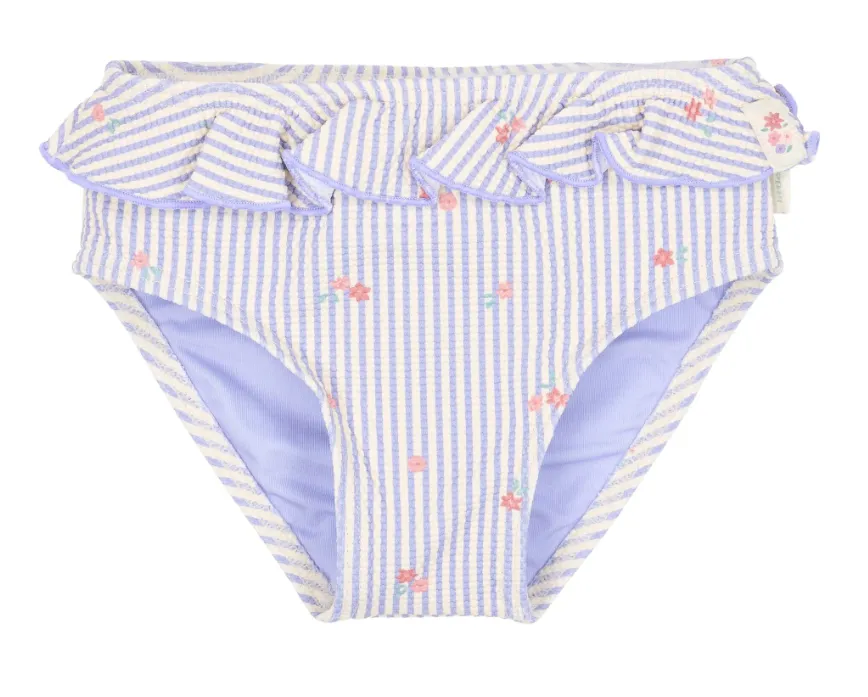 Costume da bagno - Viola - A righe
