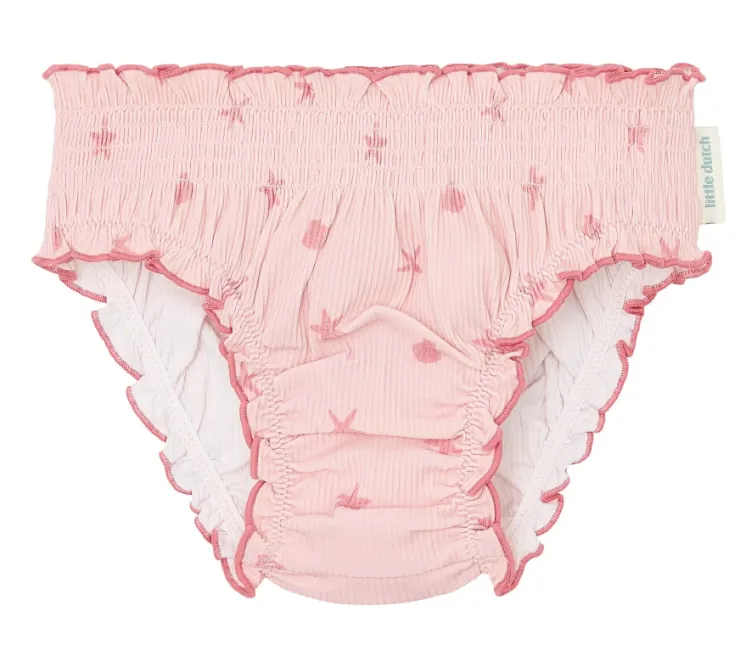 Costume a mutandina - Rosa - Conchiglie