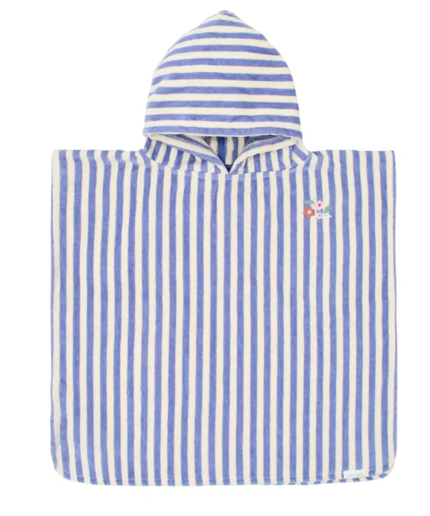 Poncho da spiaggia Strisce viola