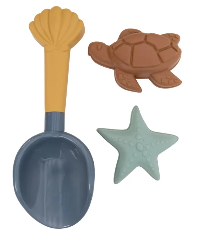 Set da spiaggia con paletta e formine per la sabbia - Blu - Ocean World