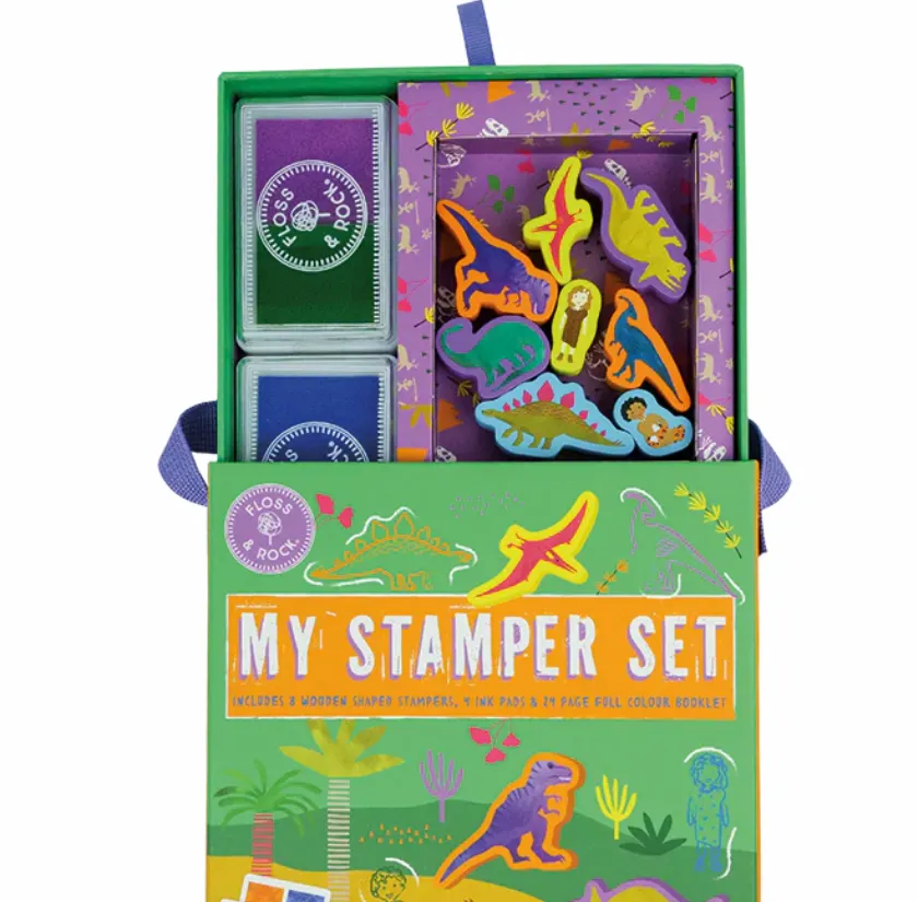 Il mio set di timbri - My stamper set - Dinosauri