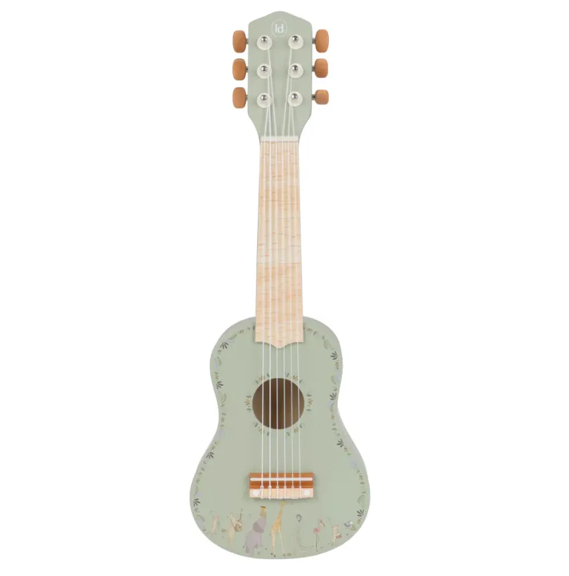 Chitarra in legno - Verde - Safari Friends