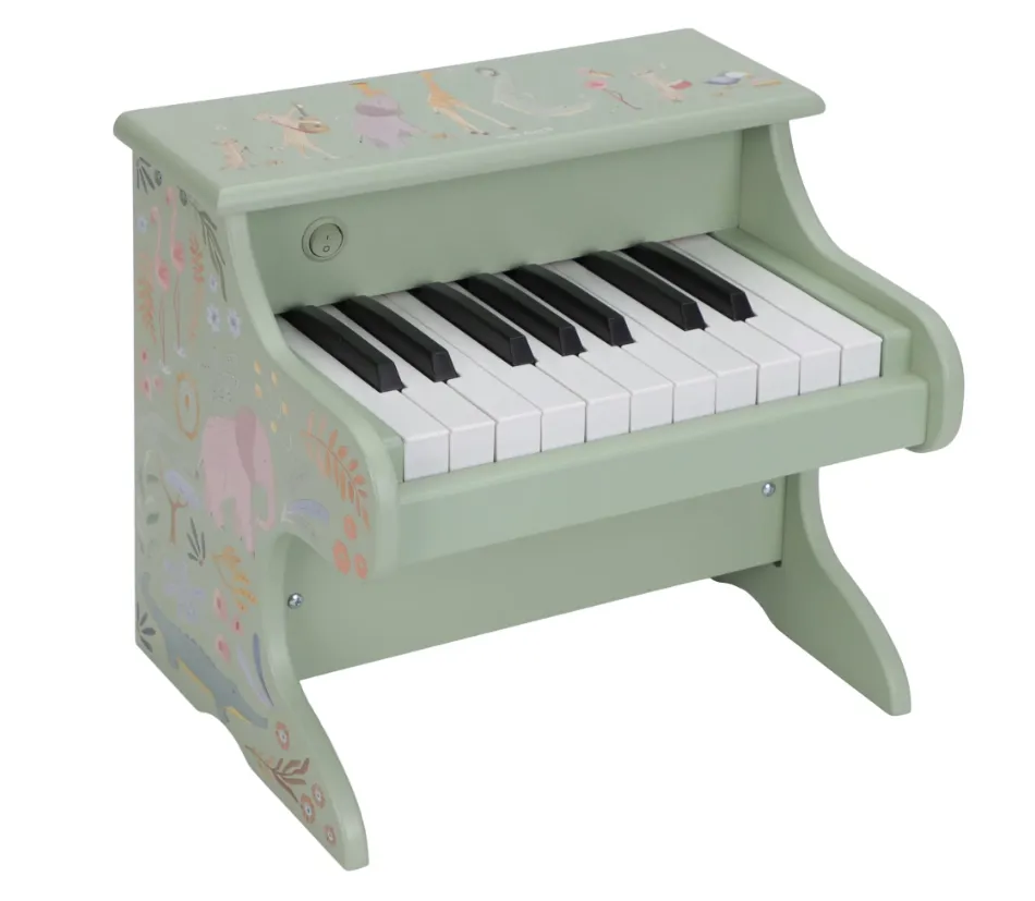 Pianoforte in legno - Verde - Safari Friends