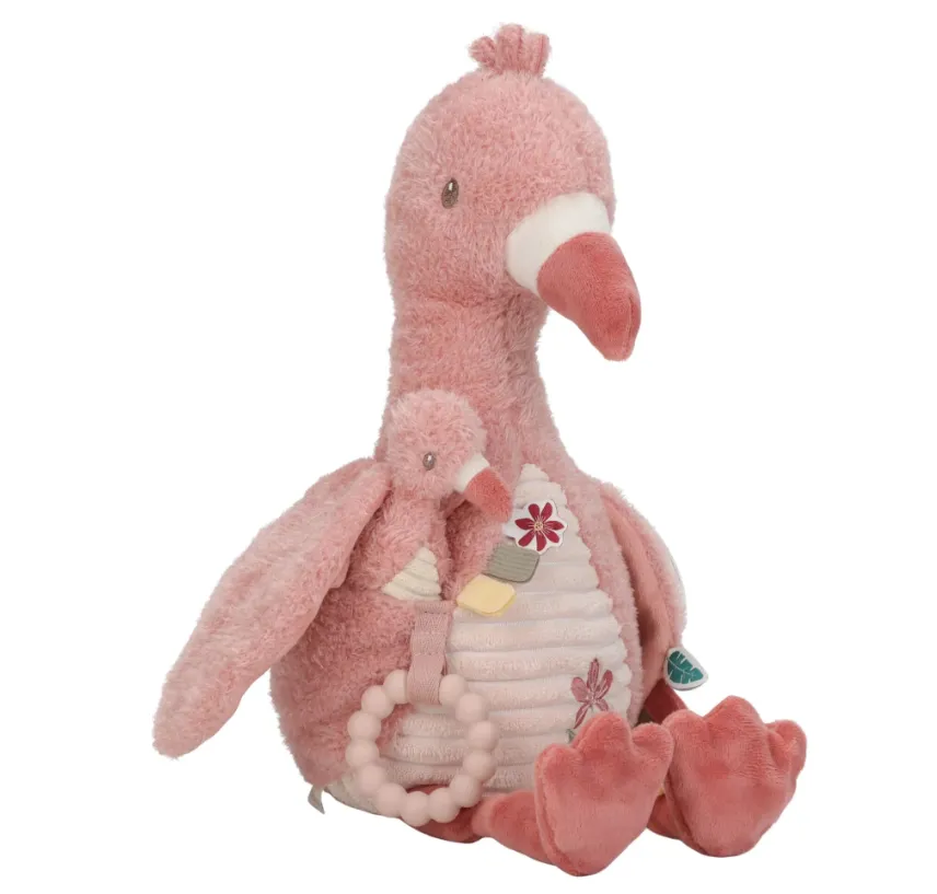 Peluche attività fenicottero - Rosa