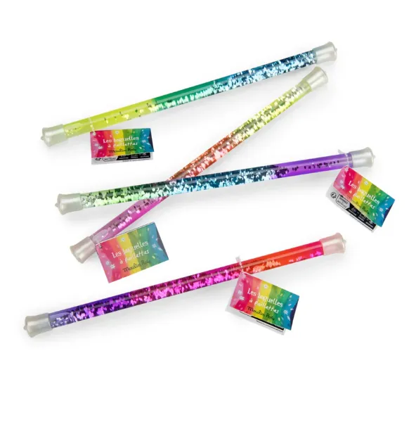 Bacchetta magica colorata con glitter