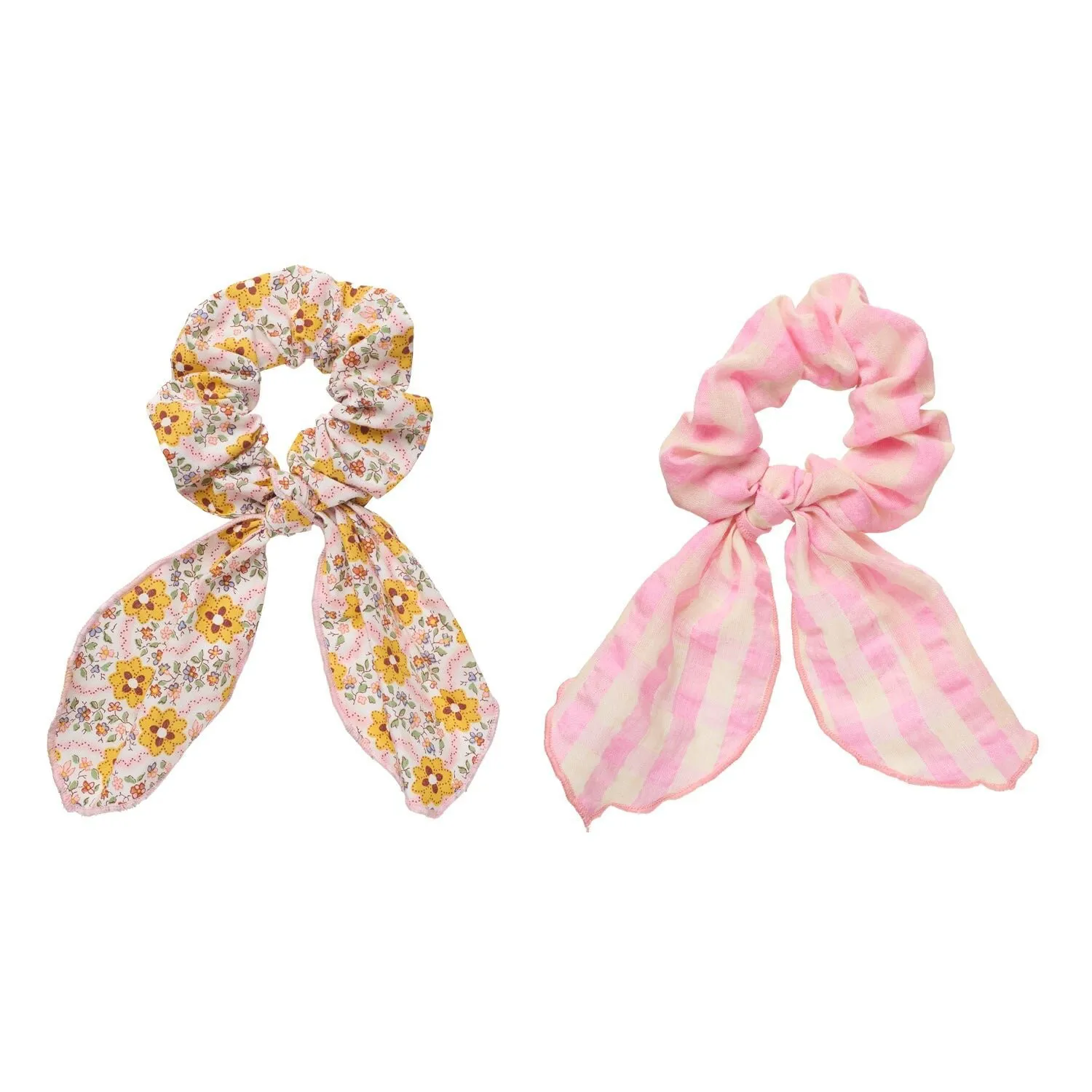 Set da 2 scrunchie con fiocco a fantasia floreale Cottage