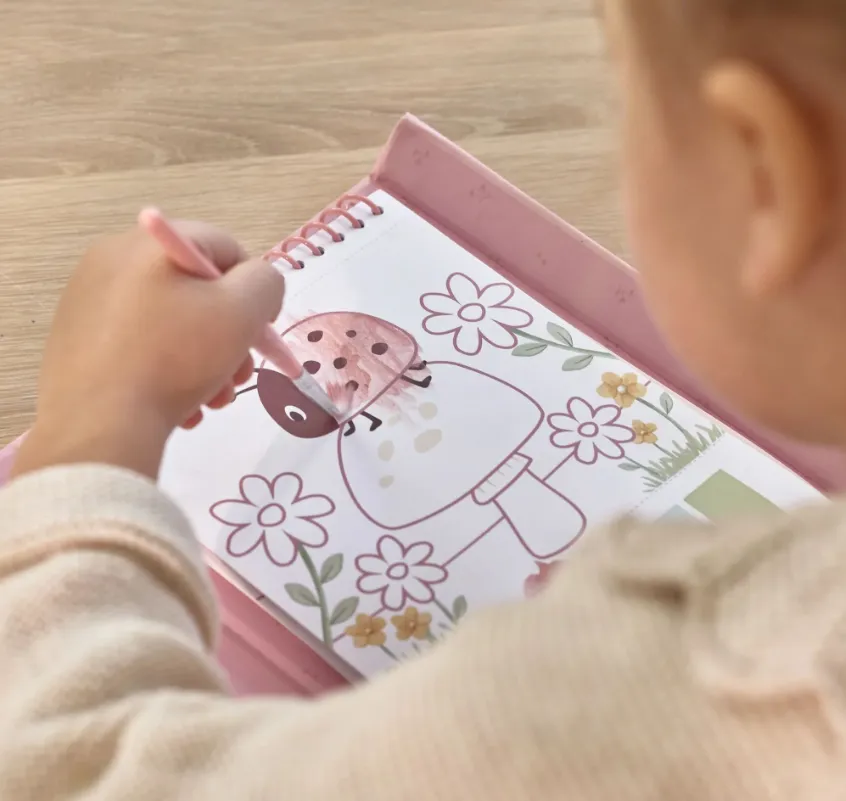 Album da colorare con acquerelli - Rosa