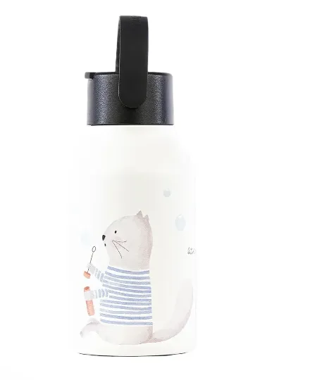 BORRACCIA TERMICA 350ML - GATTO e BOLLE