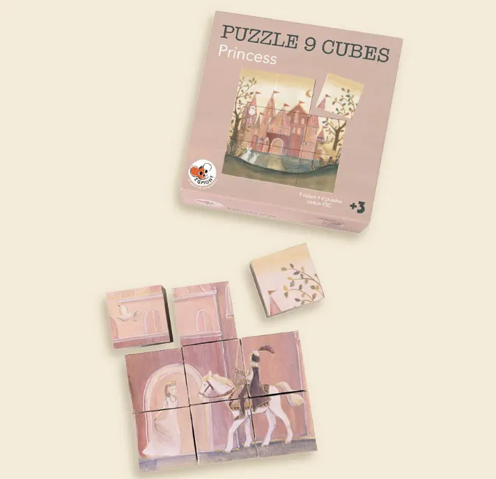 Puzzle a cubo delle principesse