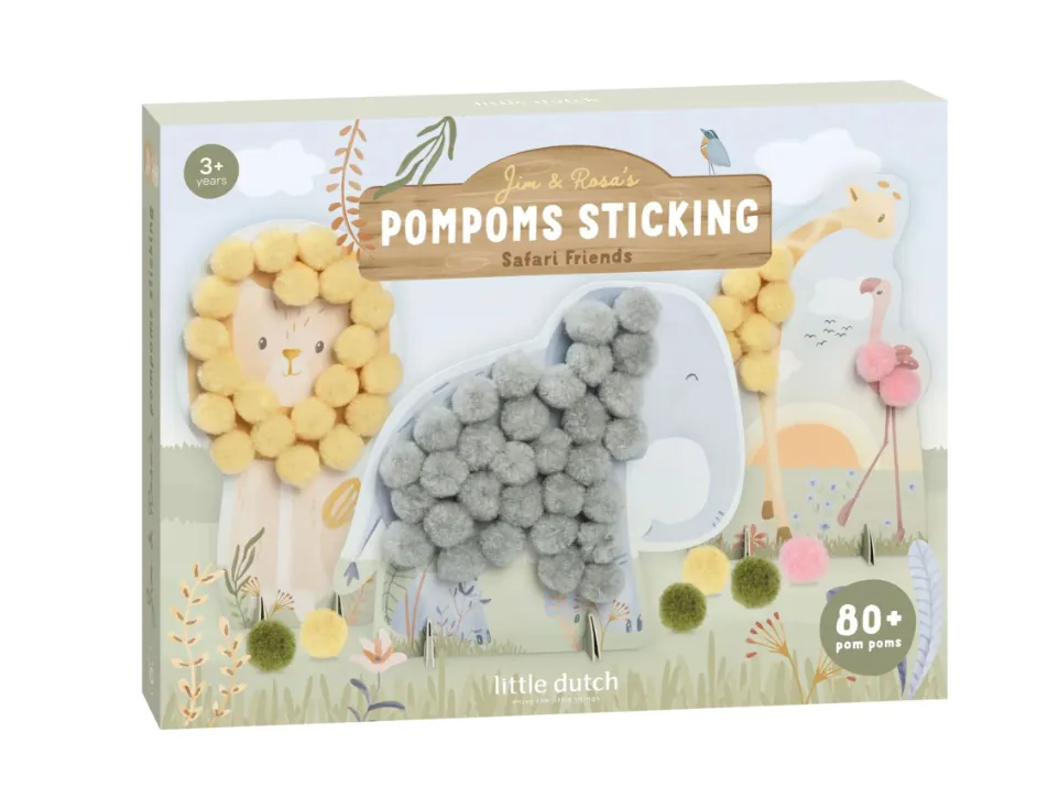 Set creativo Pompoms Safari