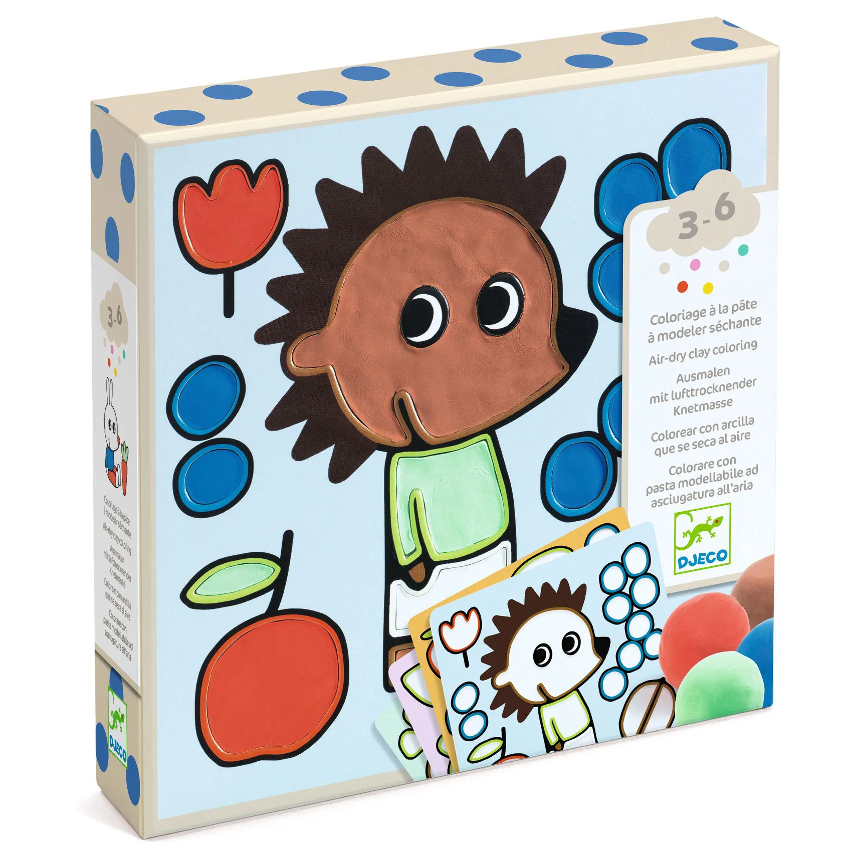 Colorare con la plastilina che si asciuga - Giardino