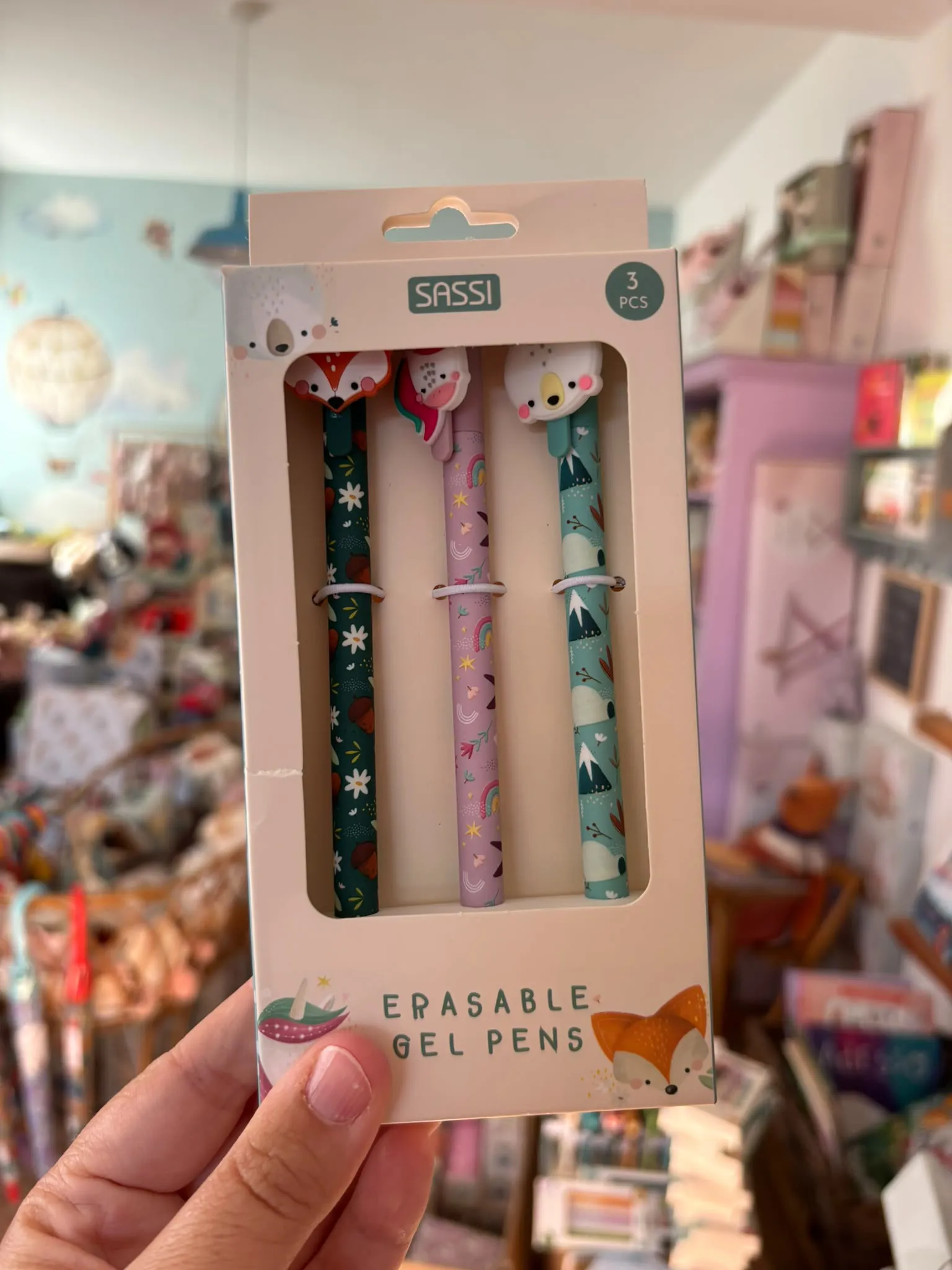 Set 3 Penne gel cancellabili Sassi Junior