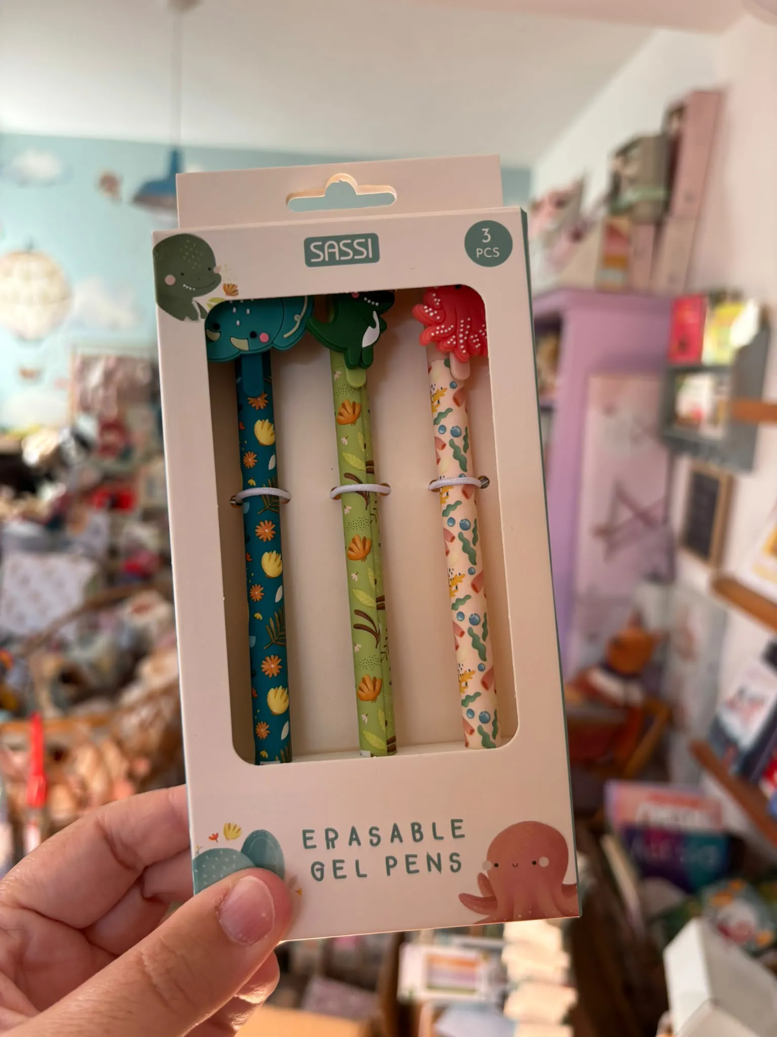 Set 3 Penne gel cancellabili Sassi Junior