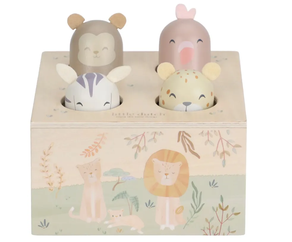Gioco pop up in legno - Safari