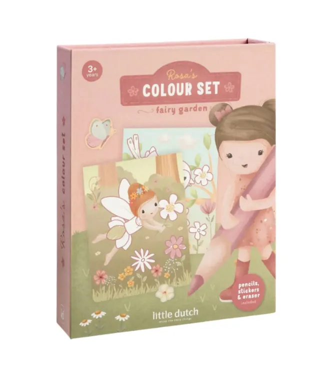 Libro da colorare - Rosa (con stickers)